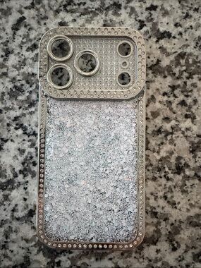 iPhone 17 Pro Case Glitter w/Camera Lens Cover